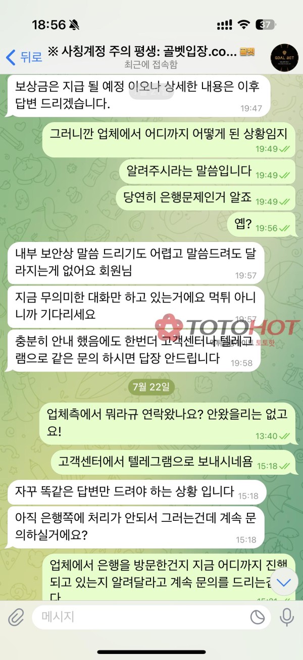 골벳 의심